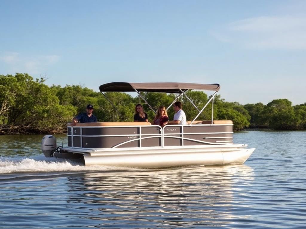 Easy Day 22' Pontoon — 22 ft pontoon boat rental in Naples, Florida