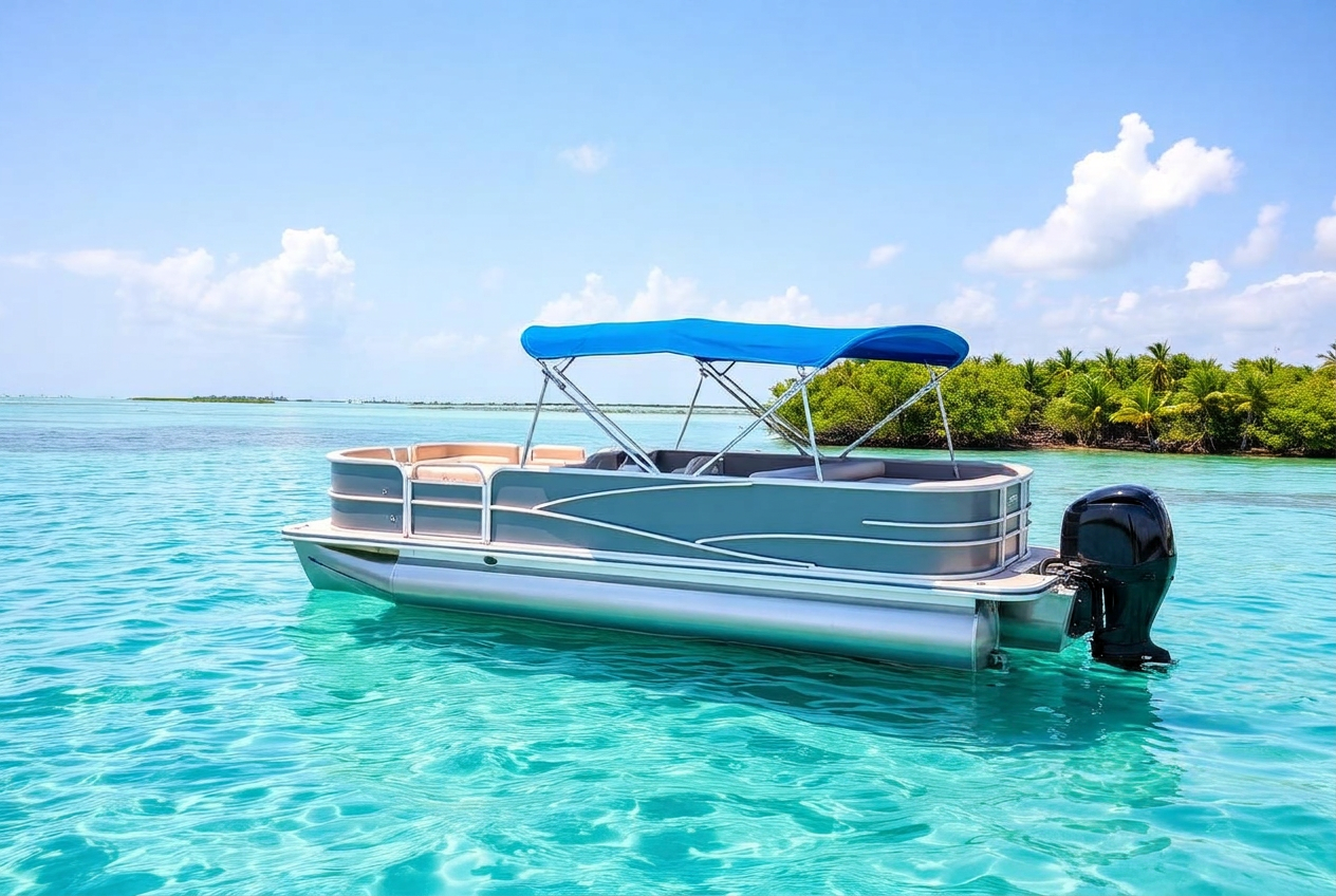 Biscayne Breeze 26' Pontoon — 26 ft pontoon boat rental in Miami, Florida