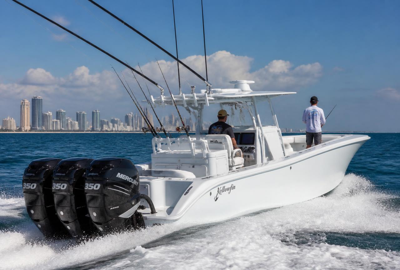 Reel Deal 38' Sportfish Center Console — 38 ft center console boat rental in Miami, Florida